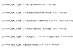 日本ASMR美女主播Momota角色扮演4：可爱女友多样角色哄睡助眠合集