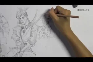 动漫人物手绘速成教程：60节课掌握人体速写技巧