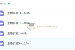 高中生物实验视频大全