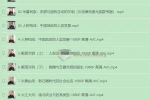 中国通史：五千年大格局历史精品课