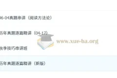 唐迟考研英语18年阅读课