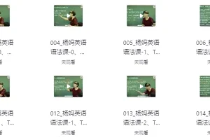 杨妈状元英语工具课（中高阶）