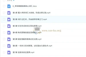 8小时攻克考研英语重难点课程