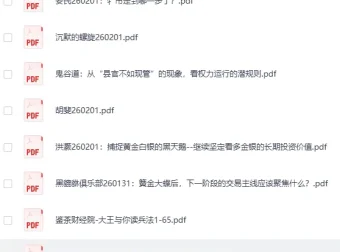 《全网付费文章-大佬文集圈 学习先锋 精选研报》2月1日更新