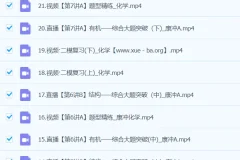 2024高三高考化学康冲二轮精讲A班春季班课程