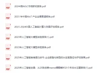 《2025人工智能报告大合集》