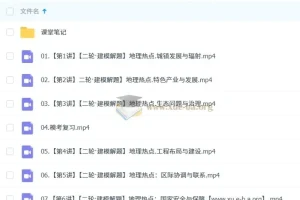 2025高三高考地理王群地理全四季课程