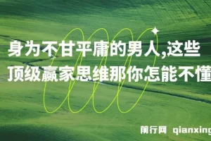 至尊雄心：不甘平庸的男人必备顶级赢家思维