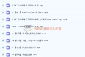 高二生物陈旭晨寒假班课程