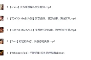 《精彩ASMR助眠按摩视频 每日更新》