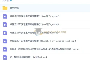 陈浩初三英语中考密训班