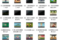 清华附小1 – 6年级全套数学课程（人教版+北师版）