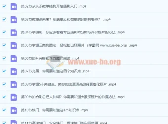 零基础摄影入门课程：轻松拍出好照片（适用于佳能、索尼、尼康、富士用户）