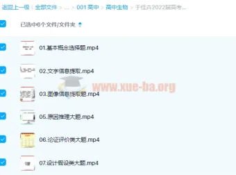 于佳卉2022届高考生物二轮复习寒春联报课程