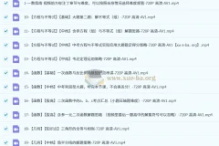 一数初中中考数学通法合集课程