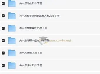 典中点小学语数英学习资料包（2025 春）