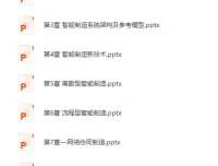 《智能制造系列课件：全方位阐明智能制造知识》