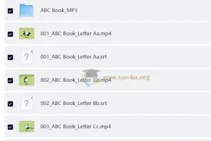 幼儿英语启蒙动画《字母书 ABC Book》（音视频+电子书）