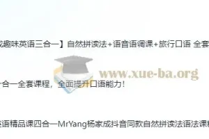 杨家成英语十合一全套课程+搞定英语精品课四合一+趣味英语三合一