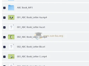 幼儿英语启蒙动画《字母书 ABC Book》（音视频+电子书）