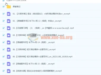 2024初三中考英语林淼A+尖端秋季班（下）