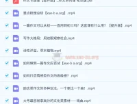 玉米老师作文专题课【提升版】