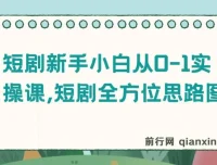 短剧新手小白从0 – 1实操课：全方位思路指导