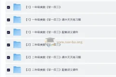 1-6年级小学奥数举一反三全套教程：视频+课件+练习