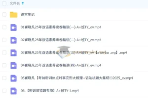 崔晓凡初三英语中考密训班