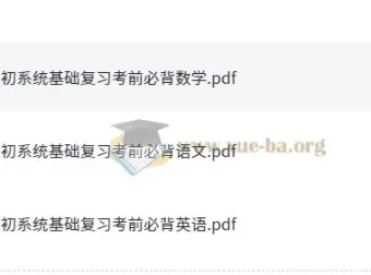 语数英小升初系统基础复习考前必背资料