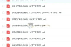 火遍抖音的初中全科知识点汇总干货资料