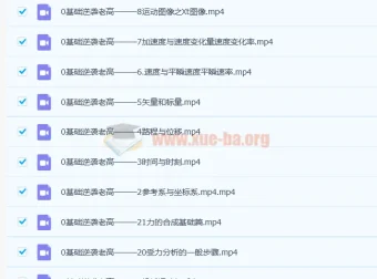 高一物理必修一基础篇大招视频救命包
