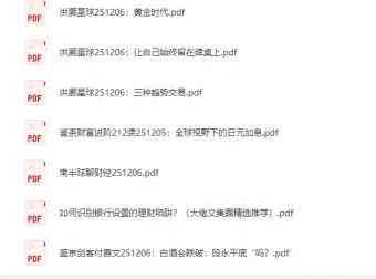 《2025年12月6日财经付费文章合集》