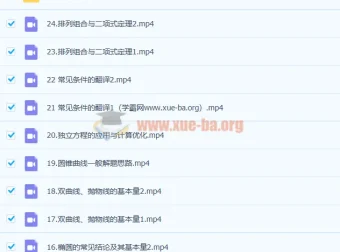 2023高三高考数学课程（王嘉庆）全阶段