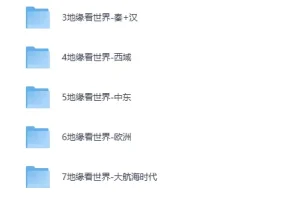 《温骏轩地缘历史系列书籍合集》