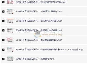 2026考研英语唐迟阅读方法论课程