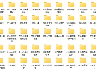 考研专业课教材合集（涵盖百余学科经典教材与辅导资料）