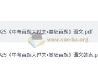 2025中考语文·百题大过关（基础百题）