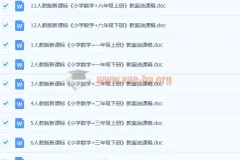 人教版小学数学1 – 6年级上下册全套说课稿