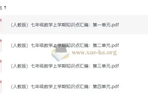 学而思初中语数英重点知识汇编与思维导图