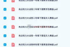 2024春 亮点给力大试卷