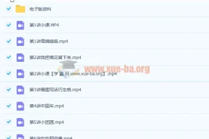李鑫小学二年级语文寒假直播班7讲（带讲义）完结课程