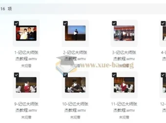 张杰记忆大师全套教程：解锁记忆潜能，成就记忆大师