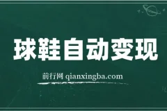 球鞋自动掘金项目：0投资，每单利润50+实现躺赚