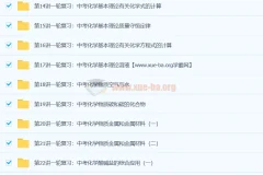 陈谭飞初中初三化学中考总复习（通用版）18讲课程