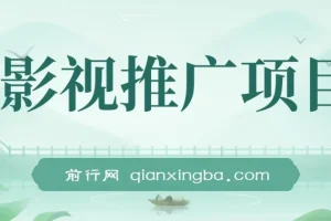 影视推广搬运项目：适合小白的稳定收益项目