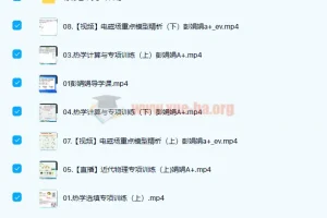 彭娟娟2022届高考物理冲顶班二轮复习春季班