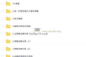 张雨桐初一生物培训班秋季班A+（秋季下）