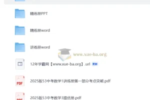 2025版中考数学总复习资料