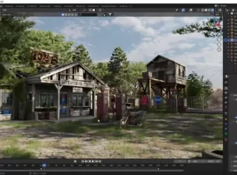 Blender影视级场景制作：废墟加油站全流程课程